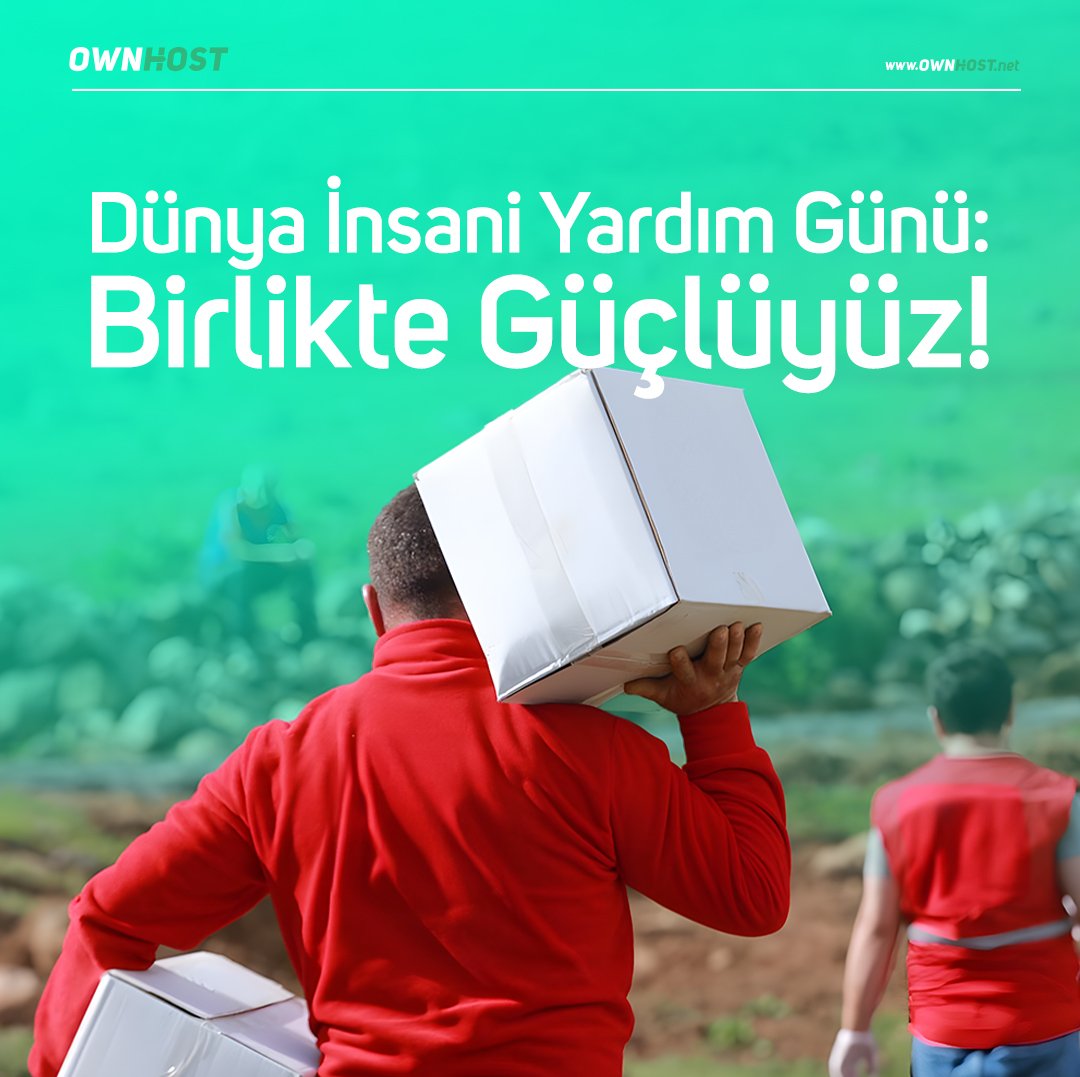 Dünya İnsani Yardım Günü: Birlikte Güçlüyüz!
#DünyaİnsaniYardımGünü #İnsaniYardım
