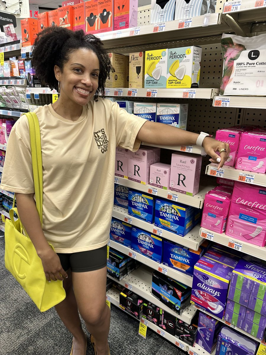 Gaynete's tweet image. I will be running to stand next to my @bestperiodt  menstrual cup every time I go into a @cvspharmacy . You may have to mute me, ‘cause this won’t get old to me 🤷🏽‍♀️