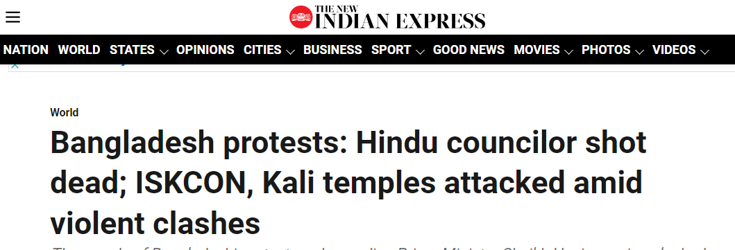 CoHNAOfficial's tweet photo. We are alarmed at the violence against #Bangladeshi Hindus. Even as it sees leadership changes, political turmoil in the country is once again being used to attack its #religiousminority. There are disturbing reports of #Hindutemples and individuals being attacked. 

We urge the media, #HumanRights groups and institutions to pay attention to and protect this highly vulnerable group. Over the past decade, #Bangladesh has been wracked by depressingly regular bouts of #antiHindu violence. And during the 1971 Genocide, #Hindus in then East Pakistan, faced a state-sponsored pogrom as international institutions and watchdogs looked away. 

@StateDept @amnesty @hrw @StateDeptSpox @GAC_Corporate @CanadaFP @HouseForeignGOP
@HouseForeignGOP 

https://t.co/3CXR1VWNZY