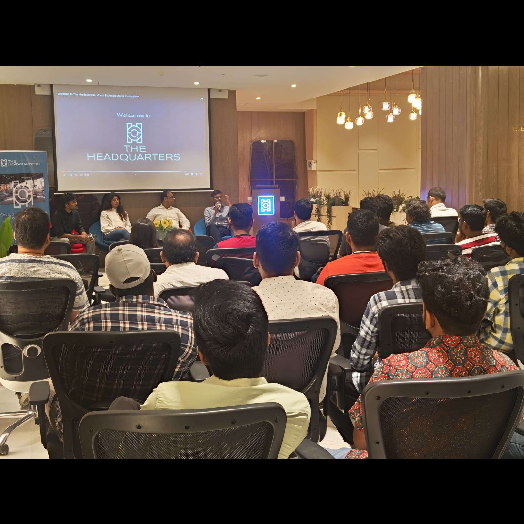 MaithreyeM's tweet photo. Great learning experience at the Hyderabad Startup Meetup. Thanks to the organizers for hosting such an informative event. Special thanks to Navneet Misra and Pradeep Reddy for sharing their insights.

Thank you @eChaiVentures  &amp; @jatin10  for the opportunity!
@TheHQSpace https://t.co/0sPVkcXGCC