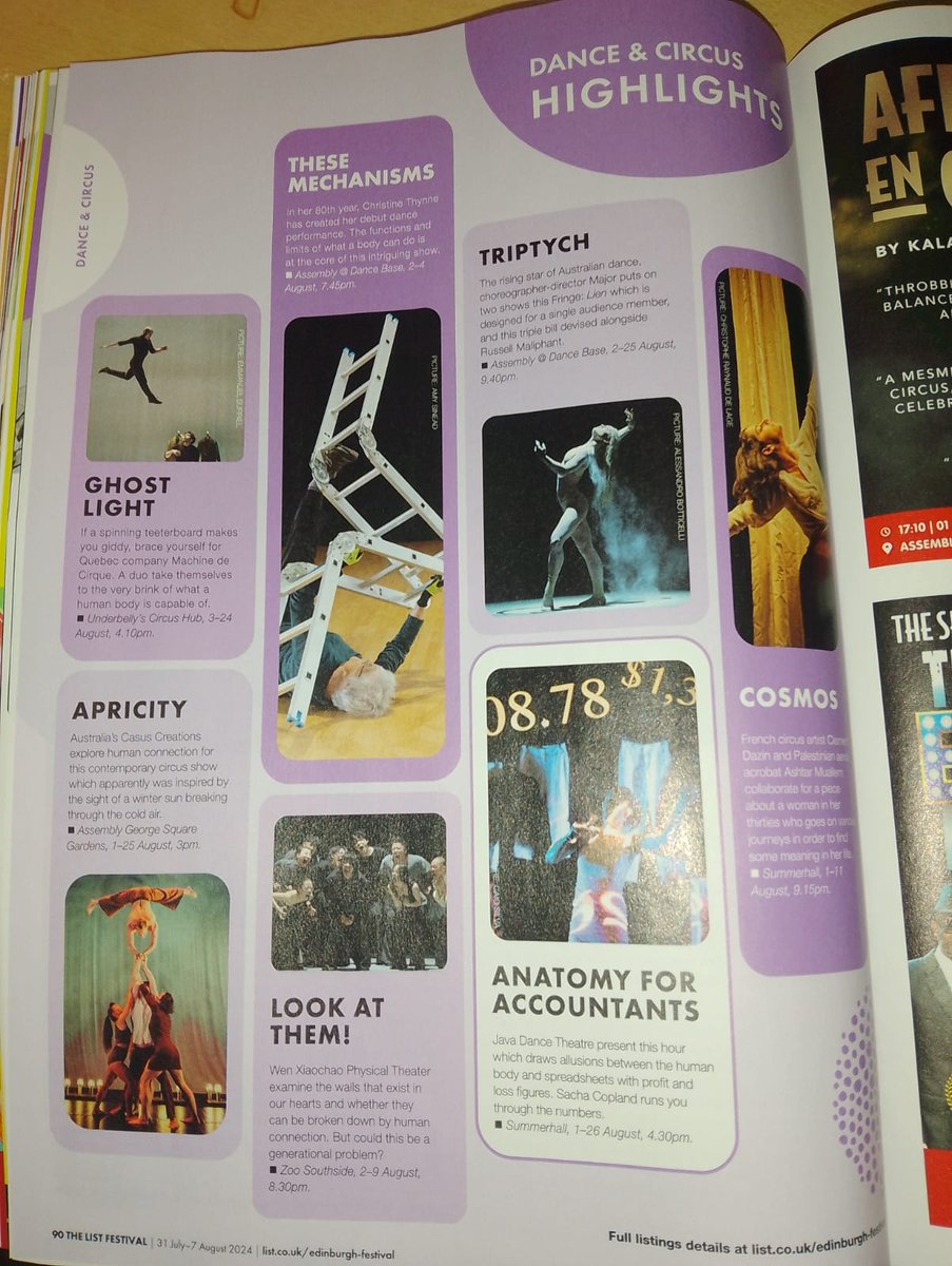 Java Dance Theatre (@javadanceco) on Twitter photo Stoked to be on <a href="/thelistmagazine/">The List</a> dance highlights
<a href="/edfringe/">Edinburgh Festival Fringe</a> <a href="/Summerhallery/">Summerhall</a> <a href="/storytellingPR/">Storytelling PR</a> <a href="/CreativeNZ/">Creative New Zealand</a>
javadance.nz/show/anatomy-f…
#edfringe2024 #UnleashYourFringe
#dance #theatre #livemusic
#femifringe
#embodiment
#accounting Stoked to be on <a href="/thelistmagazine/">The List</a> dance highlights
<a href="/edfringe/">Edinburgh Festival Fringe</a> <a href="/Summerhallery/">Summerhall</a> <a href="/storytellingPR/">Storytelling PR</a> <a href="/CreativeNZ/">Creative New Zealand</a>
javadance.nz/show/anatomy-f…
#edfringe2024 #UnleashYourFringe
#dance #theatre #livemusic
#femifringe
#embodiment
#accounting