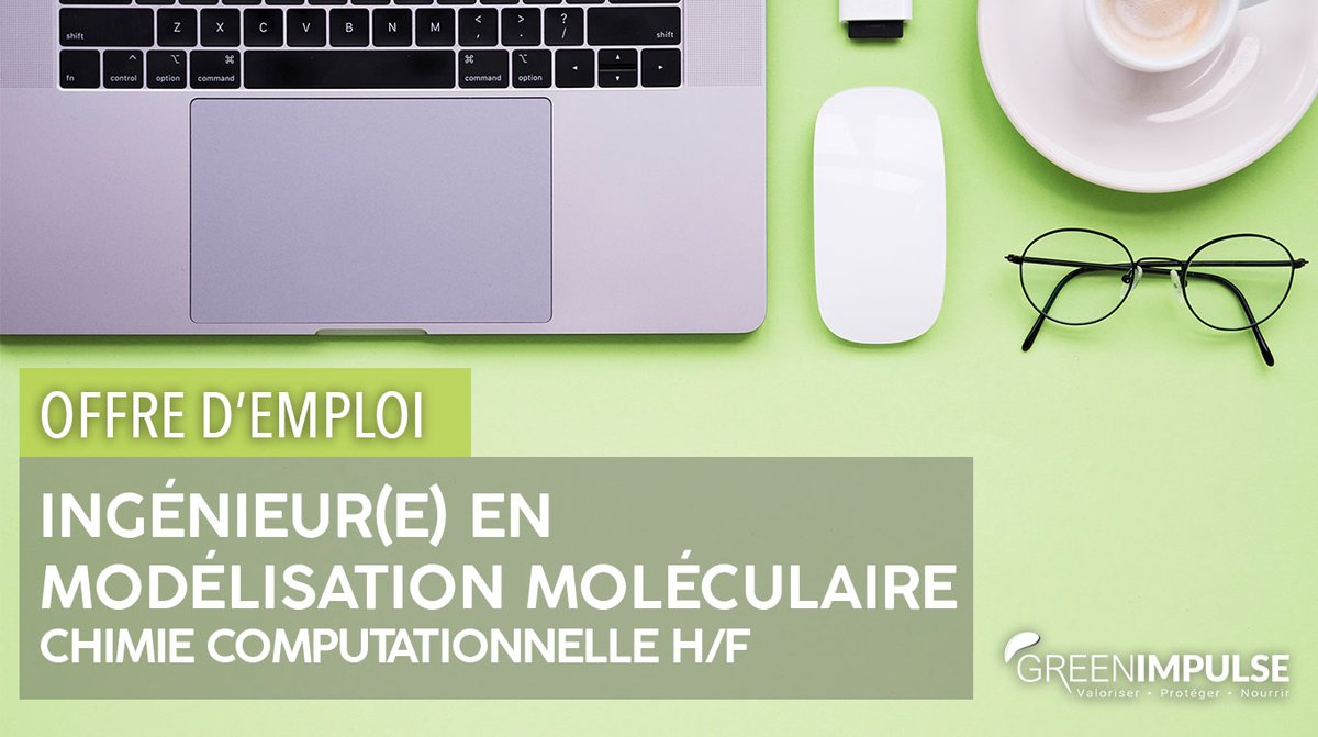 💼 NEW #JOB à #Angers On recherche notre ingénieur en modélisation moléculaire - Chimie computationnelle H/F 🔬. Embarquez pour l’aventure Green Impulse, une start-up engagée pour verdir l'agriculture de demain🌱🚀 !
👉greenimpulse.fr/wp-content/upl…

#Emploi #Recrutement