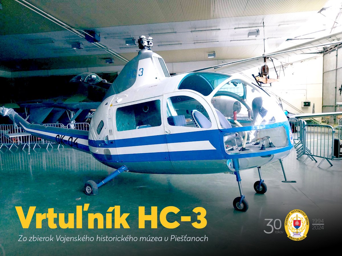 vhu_bratislava's tweet photo. 🗄 Zo zbierok Vojenského historického múzea v Piešťanoch vám predstavujeme Vrtuľník HC-3. 🚁
🔗 Prečítajte si viac: https://t.co/sIx6yTxTVZ
#vhubratislava #mosr #vrtulnik https://t.co/CW7Rzgz5dk