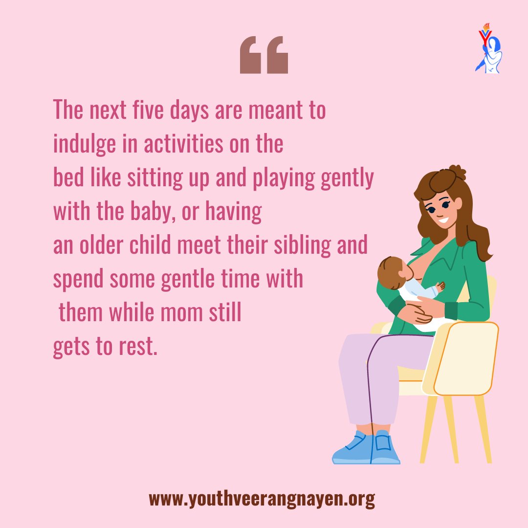Yveerangnayen's tweet photo. The 5-5-5 rule in postpartum can help new mothers manage their wellbeing mentally &amp; physically. It suggests taking five days in bed, five days on the bed, and five days around the bed, to be sure that the mother is getting adequate rest.
#WorldBreastfeedingWeek2024 https://t.co/lSEaI6wi8N