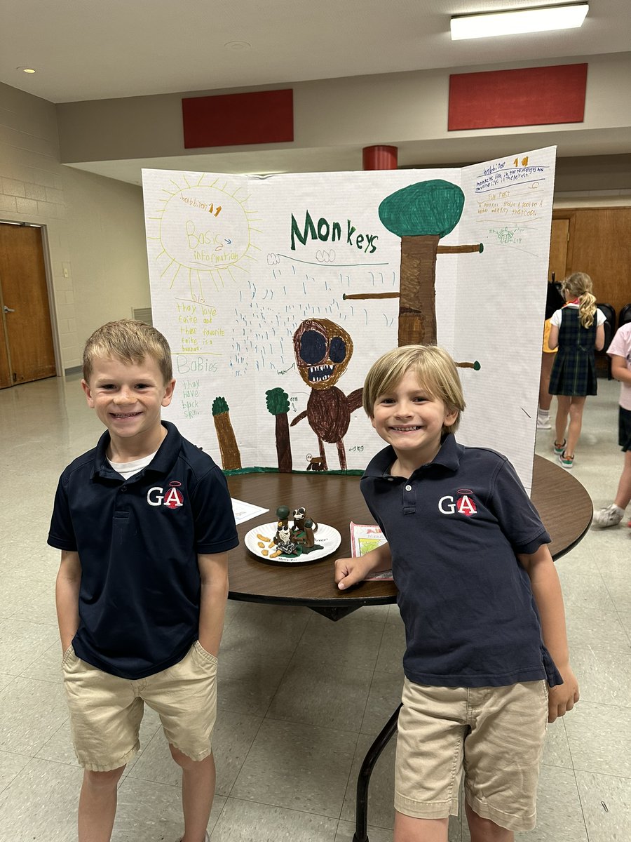 GACincinnati's tweet photo. 1st grade hosted an animal fair! They worked very hard making posters, clay animals, and books about their animal. We love seeing all the creative ways our children learn! https://t.co/Q0MXm9PArw