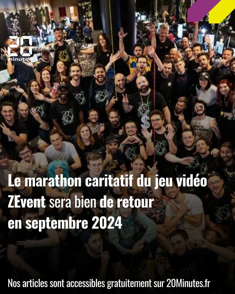 20Minutes's tweet image. Et c&apos;est reparti!
➡️ 20min.fr/Uew

#Zevent #Zerator