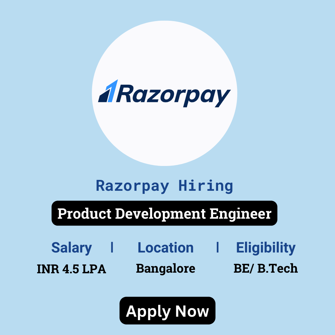 karthikpattadi's tweet photo. 🚀 Razorpay Off Campus Drive 2024 🚀

Razorpay is hiring a Product Development Engineer for their 2024 intake.

🔗 Apply Here: https://t.co/1Vgjuv7Vul 

💬 Join Our WhatsApp Group: https://t.co/5iHAC7Iwi6

#Razorpay #ProductDevelopmentEngineer #2024Careers https://t.co/wZiFX3QQKF