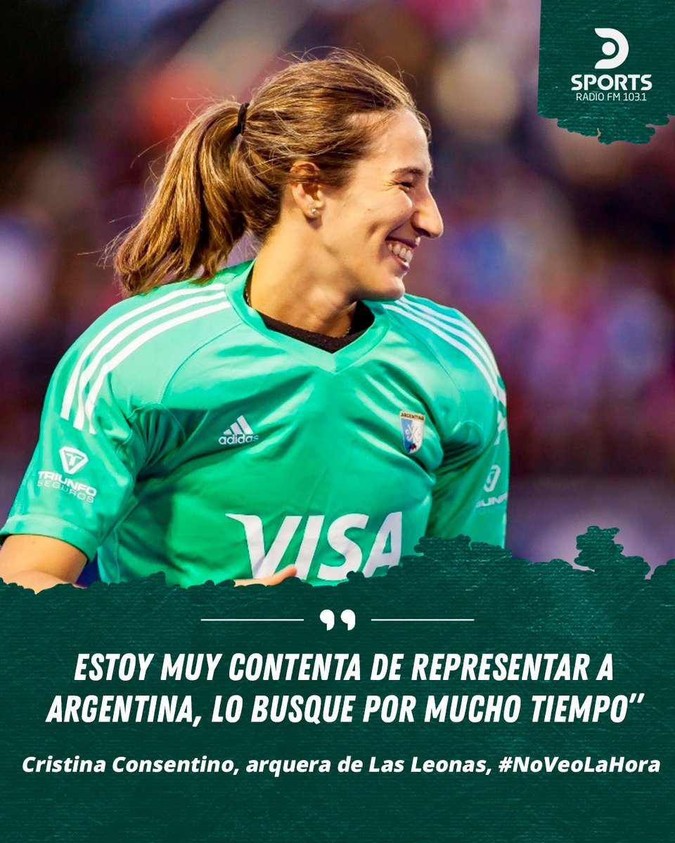 DSportsRadio's tweet photo. Cristina #Cosentino habló en #NoVeoLaHora tras la clasificación de Las Leonas a semifinales de los Juegos Olímpicos🥇

🗣️ "Belén Succi dejó el arco muy grande" 

LA DIBU MARTÍNEZ DEL HOCKEY 🏑 https://t.co/4kS5Gya9SE