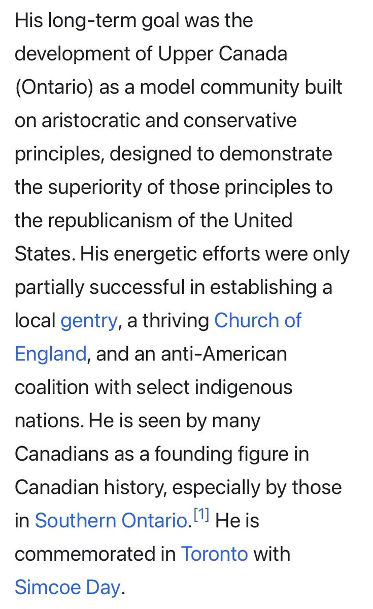 CriticalHippo99's tweet photo. When everyone else including out Govt’s are saying “Happy Civic Holiday”, I am want to say “Happy Simcoe Day”.

John Graves Simcoe laid the Foundation for what would become Toronto &amp; helped structure early pre-Confederation Canada.

#SimcoeDay 🇨🇦 https://t.co/Gc1AZXsD8s