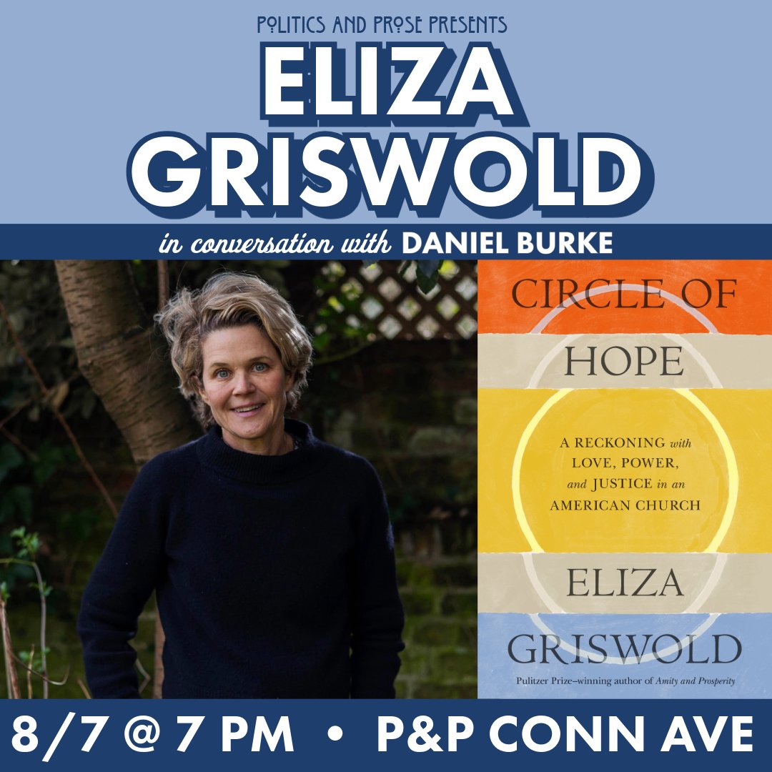 Daniel Burke (@burke13.bsky.social) (@burkedaniel13) on Twitter photo I'm excited to talk with <a href="/elizagriswold/">Eliza Griswold</a> about her fascinating new book "Circle of Hope" at <a href="/PoliticsProse/">Politics and Prose</a> this Wednesday. Info: politics-prose.com/eliza-griswold I'm excited to talk with <a href="/elizagriswold/">Eliza Griswold</a> about her fascinating new book "Circle of Hope" at <a href="/PoliticsProse/">Politics and Prose</a> this Wednesday. Info: politics-prose.com/eliza-griswold