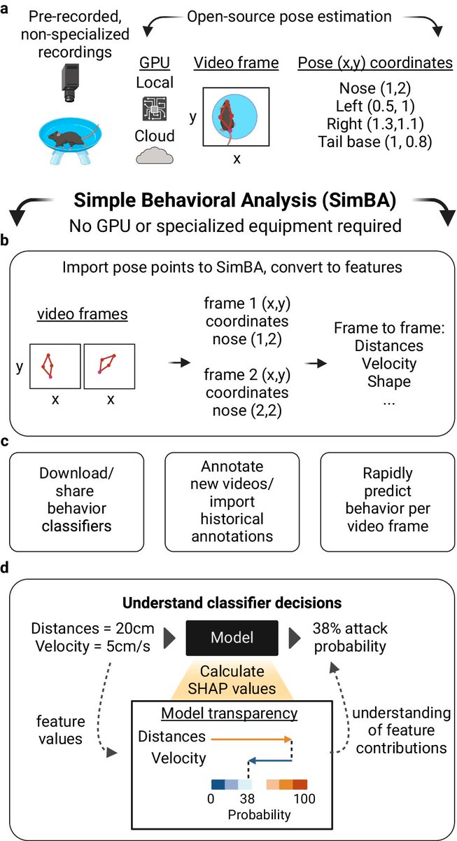 NPP-Digital Psychiatry and Neuroscience (@dpn_journal) on Twitter photo The first <a href="/dpn_journal/">NPP-Digital Psychiatry and Neuroscience</a> Primer is out! Ever wonder how behaviors can be defined objectively using machine learning ? This 2-page article by @GoldenNeuron <a href="/NastaciaGoodwin/">Nastacia Goodwin</a> on the open-source platform SimBA (Simple Behavioral Analysis) will teach you!
nature.com/articles/s4427… The first <a href="/dpn_journal/">NPP-Digital Psychiatry and Neuroscience</a> Primer is out! Ever wonder how behaviors can be defined objectively using machine learning ? This 2-page article by @GoldenNeuron <a href="/NastaciaGoodwin/">Nastacia Goodwin</a> on the open-source platform SimBA (Simple Behavioral Analysis) will teach you!
nature.com/articles/s4427…