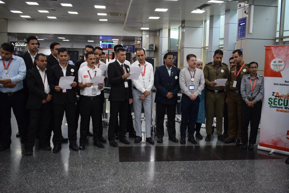 SrinagarAirport's tweet image. AAI is observing Aviation Security Culture Week 2024 from 05th to 11th August’24. Today, at Srinagar Airport, Sh. Javed Anjum, APD SXR administered the Pledge to Officials of AAI as well as from various agencies marking the commencement of #ASCWeek 2024.
@MoCA_GoI @AAI_Official