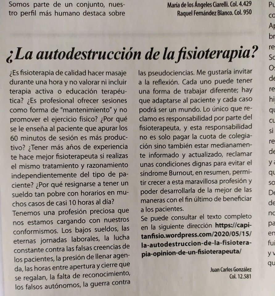 ¿Es usted parte de la autodestrucción de la fisioterapia? 😬
Nuestra responsabilidad estar Actualizados! 
#FullText 
capitanfisio.wordpress.com/2020/05/15/la-…
