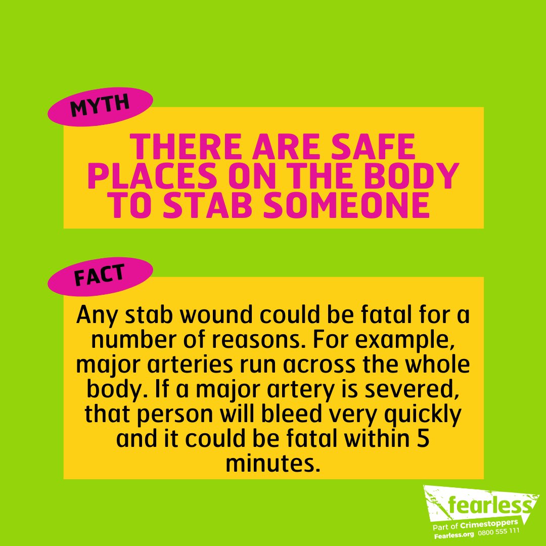 If you have info about who is carrying a knife in your area tell us what you know, 100% anonymously.

Click here for info on knife crime: bit.ly/3Oh68mZ