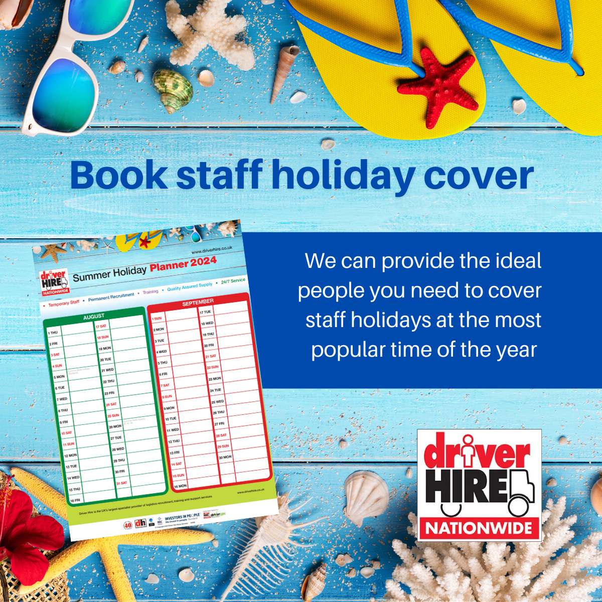 Summer holiday season is upon us! Talk to us
about your business so we can organise
reliable #temp cover you’ll need. Download
free holiday planner to PLAN NOW:
i.emlfiles4.com/cmpdoc/8/7/2/4…
09499_summer-planner-2024-a4.pdf - then
call 01622 713 333 to book!