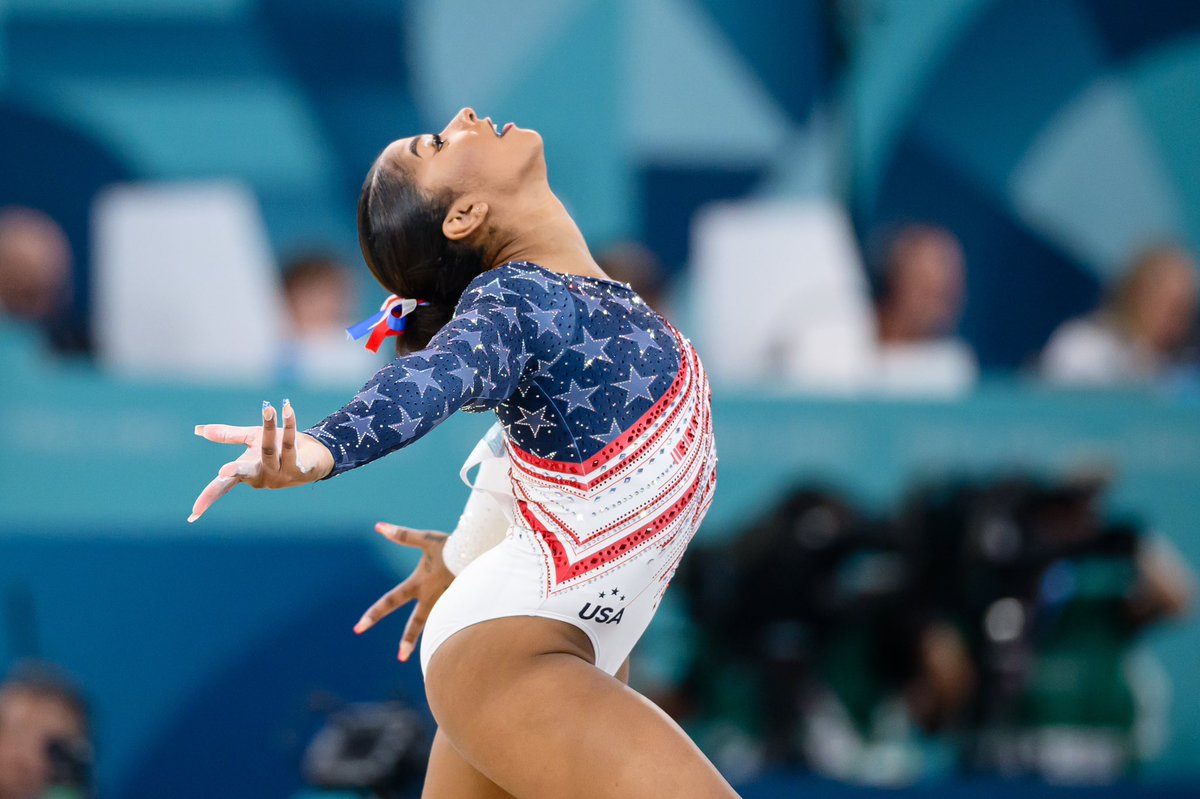 PopBase's tweet image. Jordan Chiles earns Bronze for the women’s floor exercise final during the #Olympics