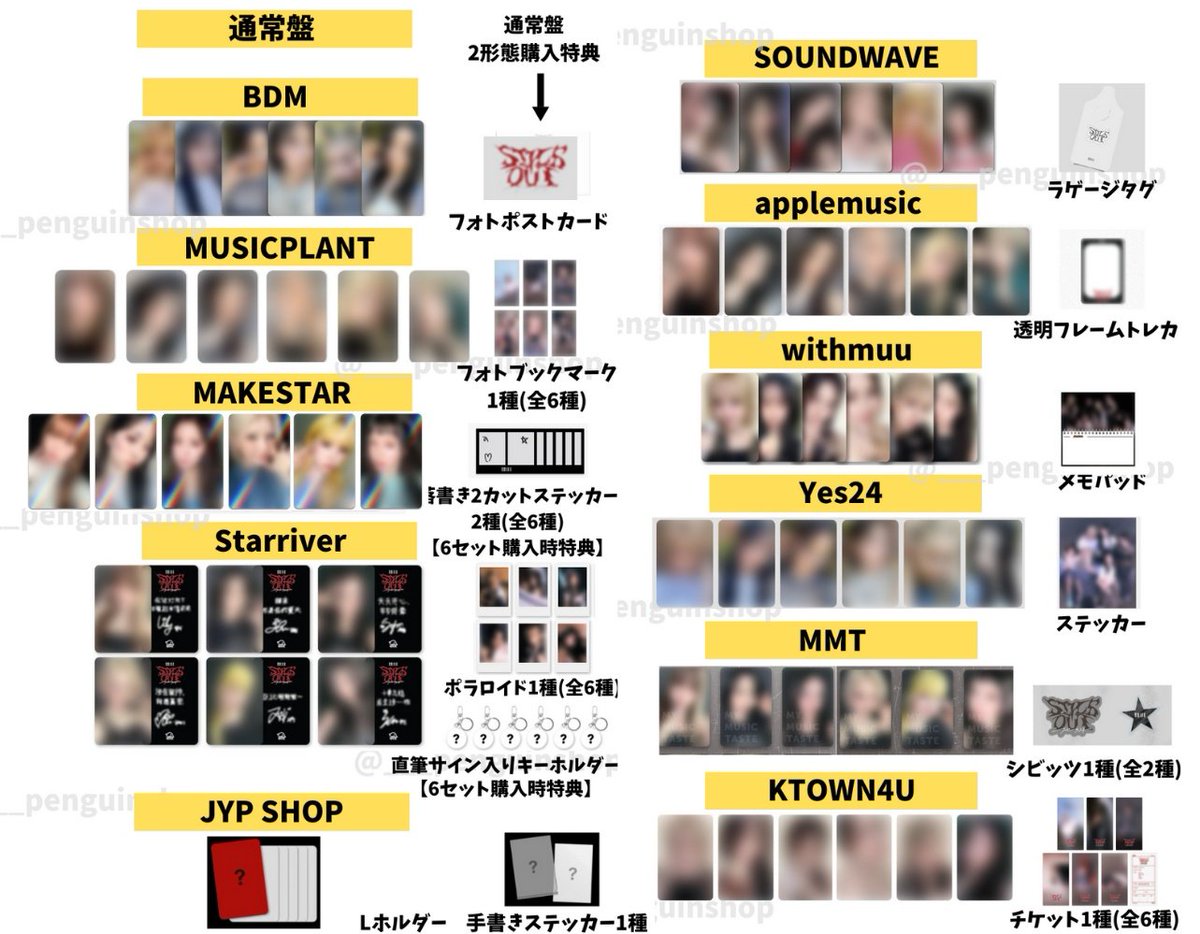 yes24 特典 Fe3O4 STICK ギュジン OUT トレカ NMIXX