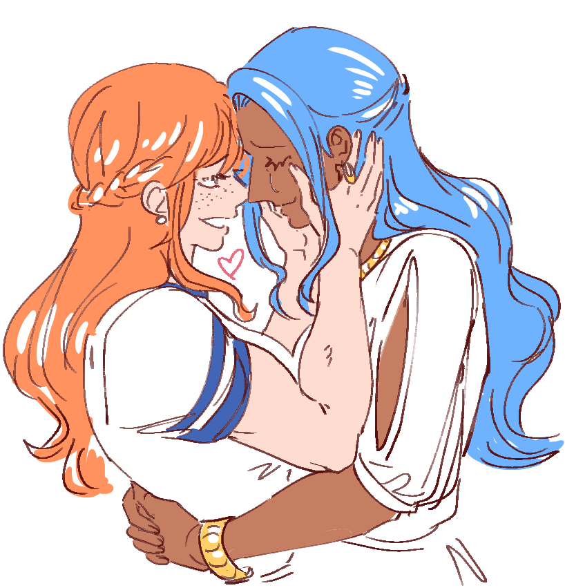 nekokat42's tweet photo. namivivi 🧡💙 https://t.co/4ru51KjQRb