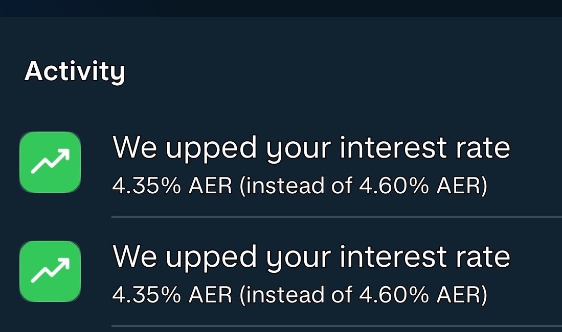 Monzo have upped my interest rate  #confused
