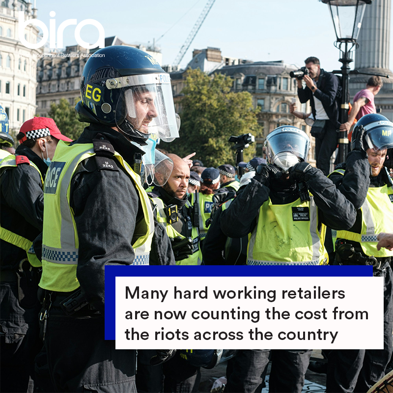 We have all seen the appalling riots around the UK over the past few days. Media focus is on the actual disruption but we want to highlight the effect its having on business owners.  Have you been affected? Do you feel safe? Emailing us at media@bira.co.uk