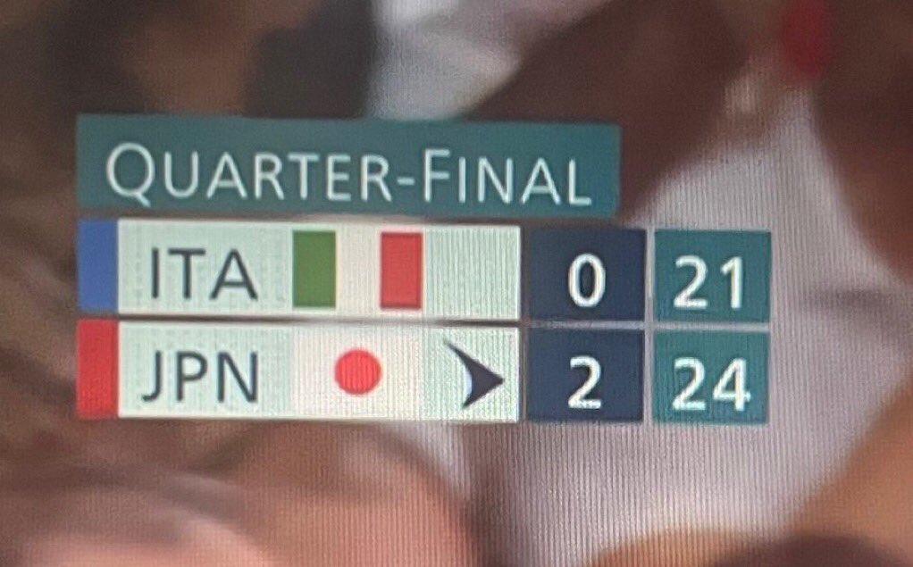 ITALY WON THIS MATCH