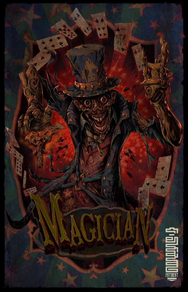 fatmeat_art's tweet photo. "Magician"
Carnival Hunt Monsters
#digitalart #circus #magician #fatmeat #gamedev #conceptart #puppet #illustration https://t.co/ewmEjNZhSJ