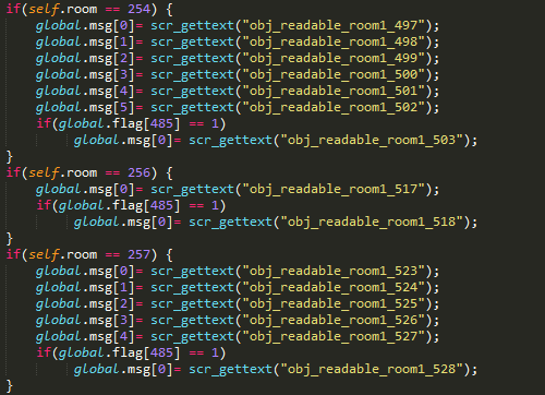 the_real_aia's tweet image. reminder that some of the code in Undertale looks like this.

don't let perfection get in the way of making and releasing games