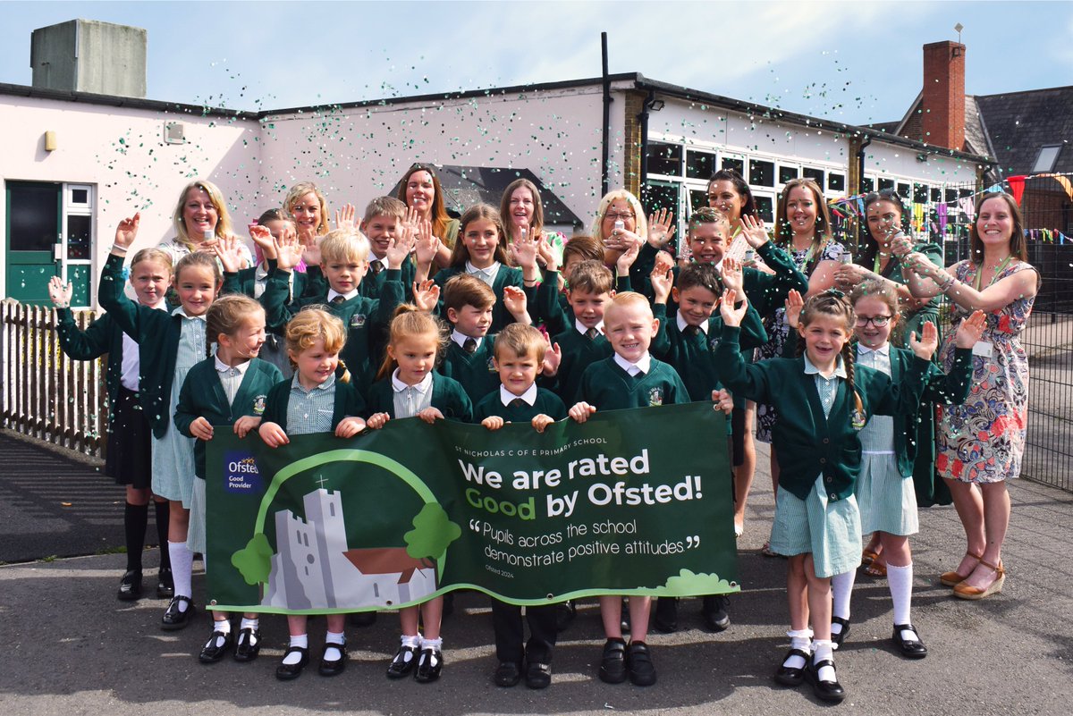 Congratulations to St Nicholas Primary School for receiving 'GOOD' in their latest #Ofsted report. 🎉

The report detailed how St Nicholas is a "friendly and purposeful school". #Tillingham