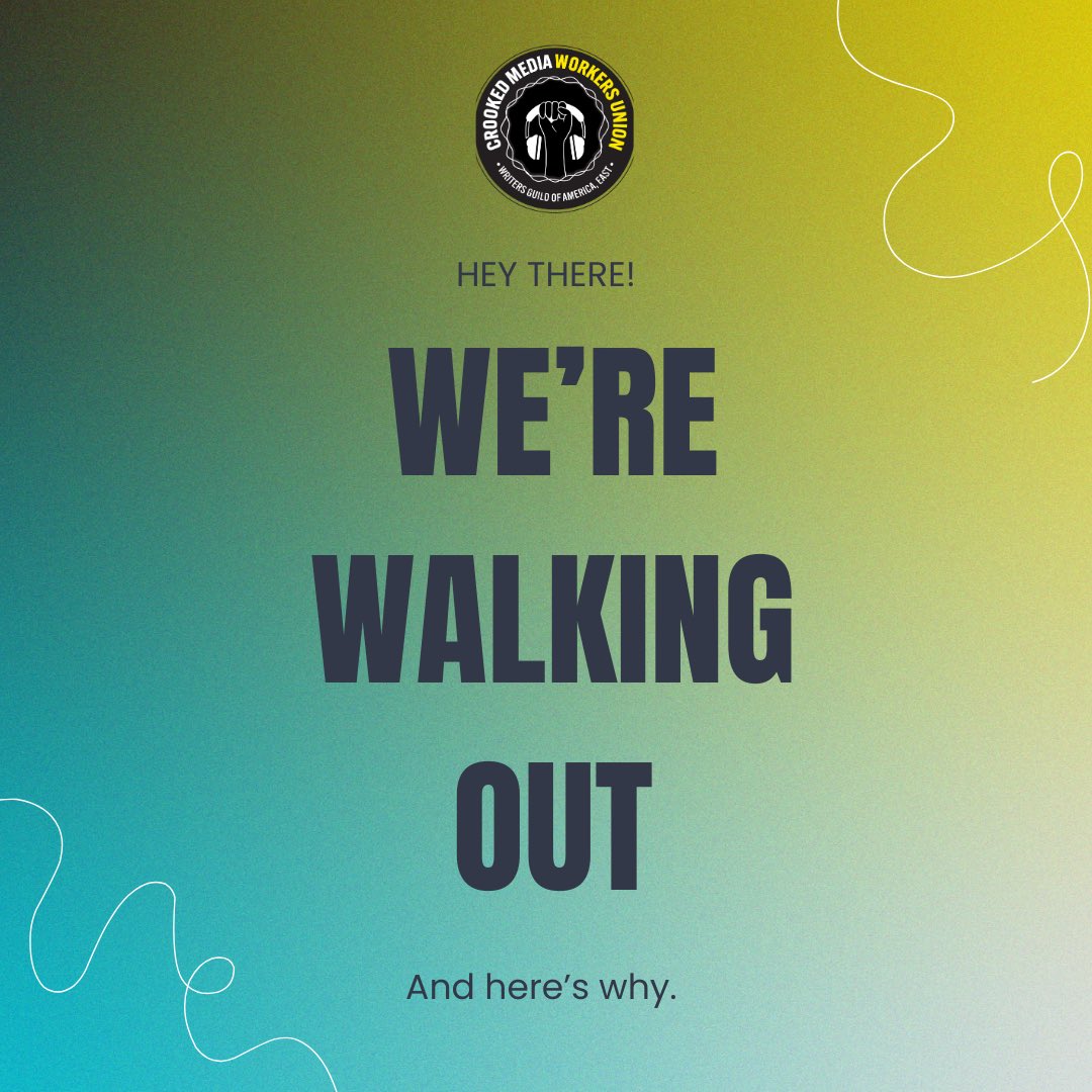 we love our jobs, but we’re not doing them today.