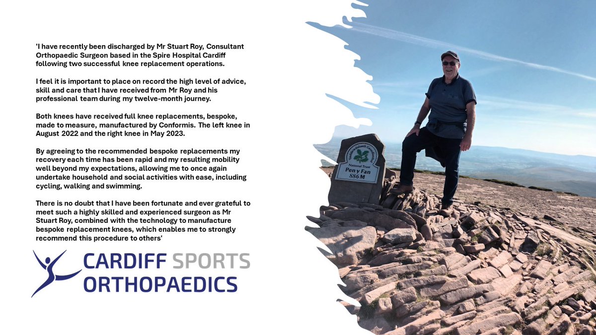 A patient's experience of bilateral bespoke knee replacements <a href="/ConformisUk/">Conformis UK</a> <a href="/stuartroy2/">Stuart Roy</a>