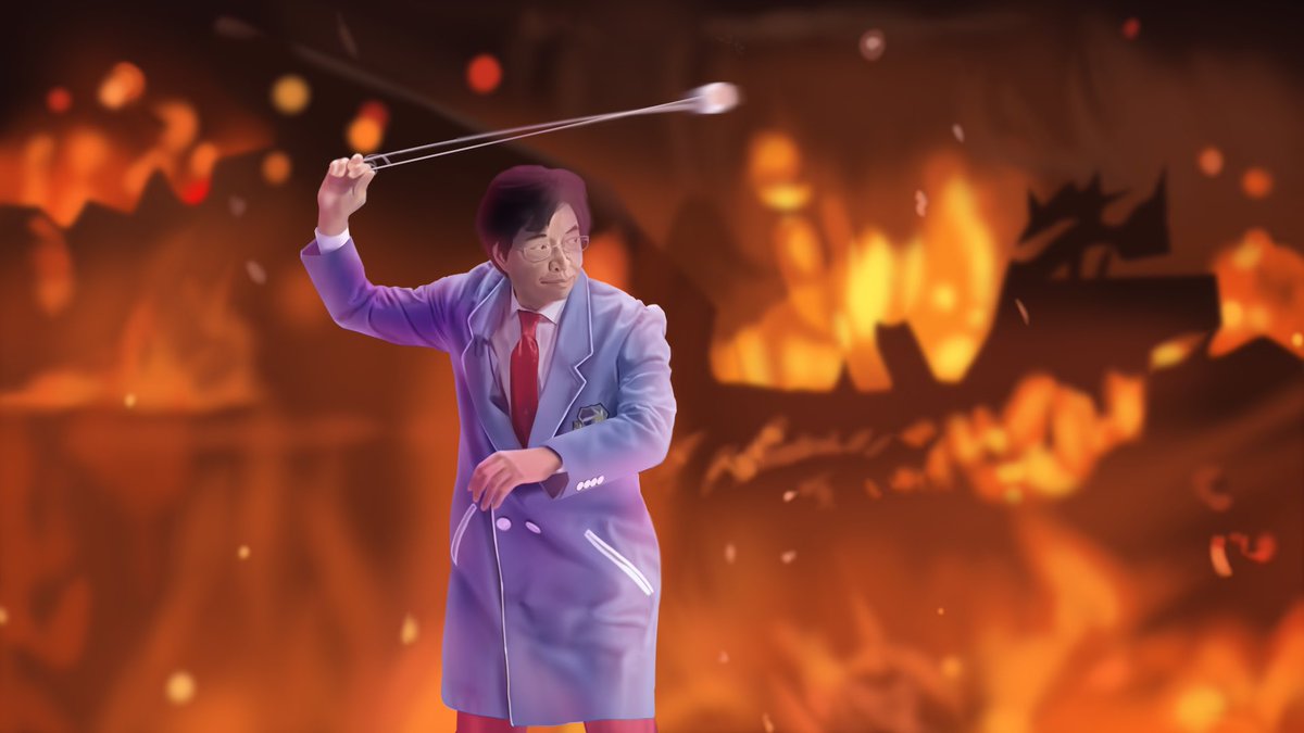 鬼滅MAD でんじろう先生！お願いします！ 模写 制作時間:6時間 無惨に