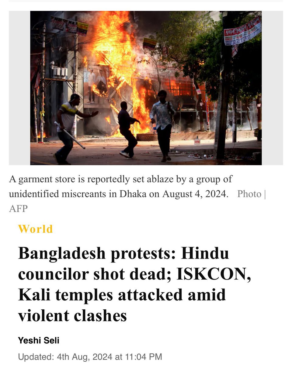 Girishbdwj's tweet photo. My thoughts and prayers are with the 13 million Hindus in Bangladesh, who are suffering attacks from radical Islamists.
#SaveHindusinBangladesh 
#AllEyesonBangladesh https://t.co/GpISGLy2ig