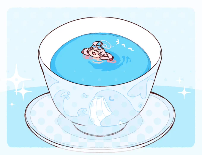 ひんやり茶柱ホシノさん #ブルアカ