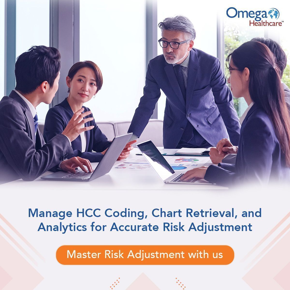 Omega_HMS's tweet image. Omega Healthcare simplifies the process with industry-leading end-to-end #riskadjustment capabilities to help ensure compliant HCC capture and optimize source data quality for accurate HEDIS and Star reporting. Learn more: buff.ly/3YwfX5M
#PayerOperations #HCCcoding