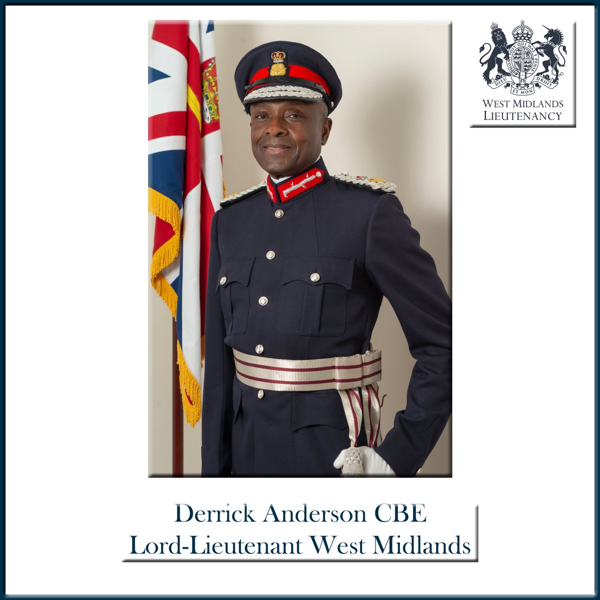 Derrick Anderson CBE takes up his post today as Lord-Lieutenant for West Midlands.  <a href="/BhamCityCouncil/">Birmingham City Council</a> <a href="/coventrycc/">Coventry City Council</a> <a href="/dudleymbc/">Dudley Council</a> <a href="/sandwellcouncil/">Sandwell Council</a> <a href="/SolihullCouncil/">Solihull Council</a> <a href="/WalsallCouncil/">Walsall Council</a> <a href="/WolvesCouncil/">Wolves Council</a>