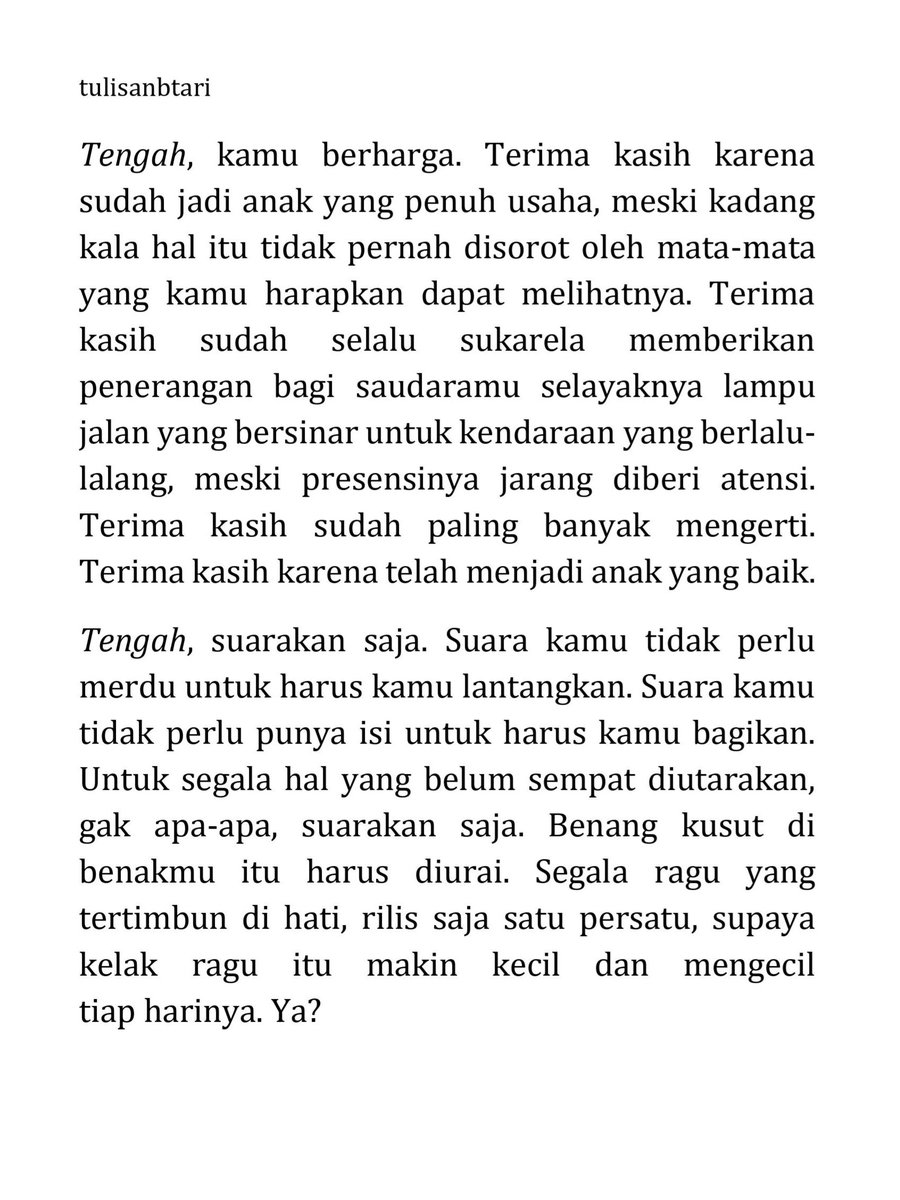 Edisi “Balada Anak Keberapa?” #3: Tengah, Yang Tidak Boleh Punya Celah.
