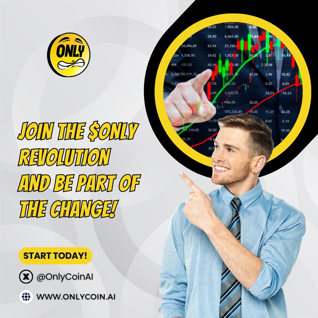 OnlyCoinAI's tweet photo. Your chance to transform your financial future starts now. 💪
Embrace a new era of cryptocurrency with fast transactions, low fees, and unmatched security.💥💸
.
#cryptoassets #bitcoin #cryptogems #solanaecosystem https://t.co/P3HrAVt2fD