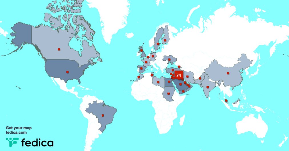 I have 4 new followers from Spain 🇪🇸, and more last week. See fedica.com/!nanash211
