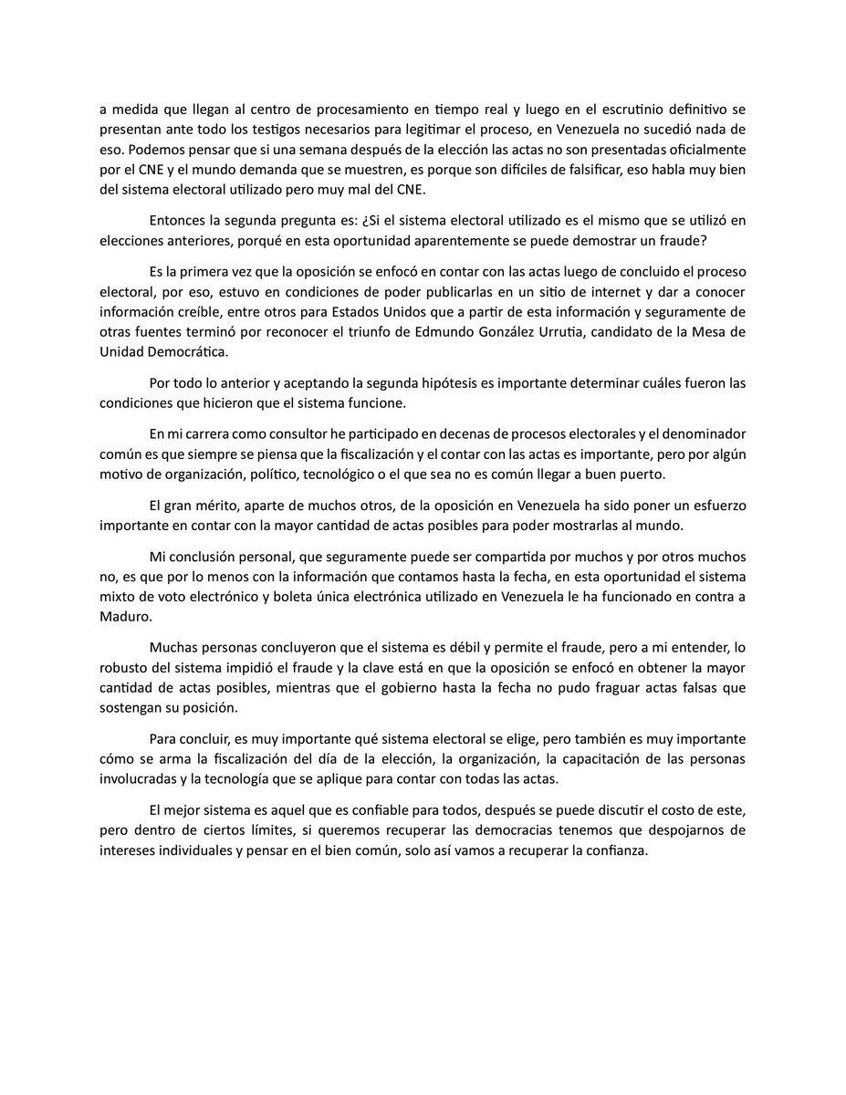 Reflexión sobre elecciones en Venezuela #venezuela