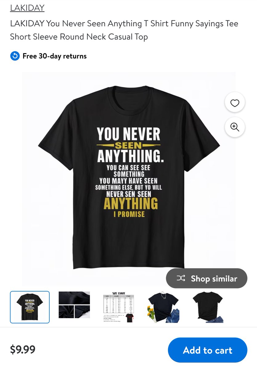 sebennot's tweet photo. Pinterest keeps showing me ads for AI-generated tshirts from Walmart and I am absolutely obsessed with them https://t.co/egT1rqISSA