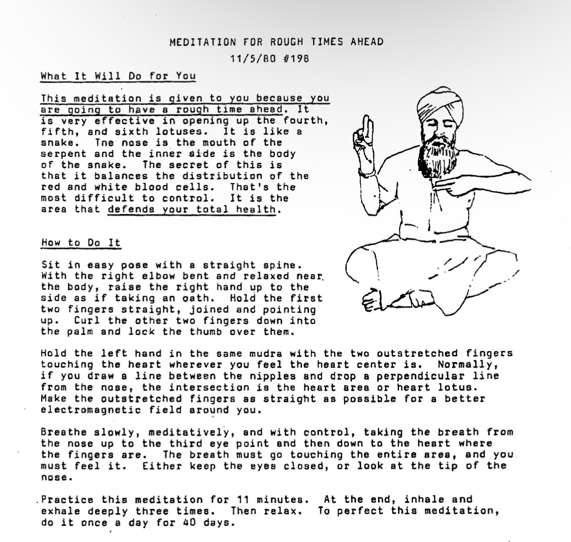 blonde's tweet photo. meditation for rough times ahead 🌩️
from the teachings of yogi bhajan https://t.co/da73kKTcNX
