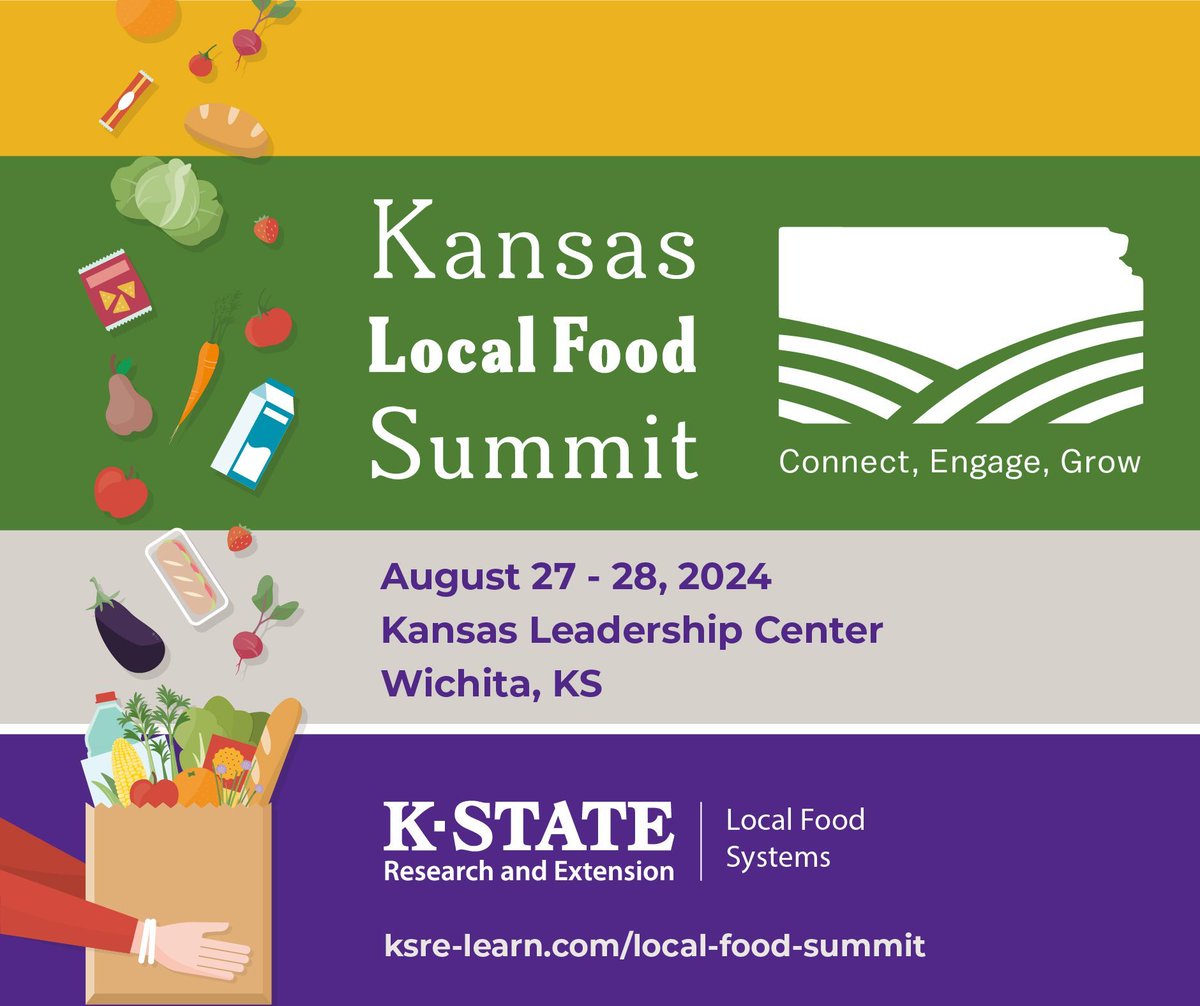 kstateextension's tweet photo. The Kansas Local Food Summit early bird registration closes today! 

Early Bird Registration Fee: $40 through August 5th
Regular Registration Fee: $50 after August 5th

For more information, please visit: https://t.co/6WjKq6VkDe. https://t.co/xXcaB0eNtP