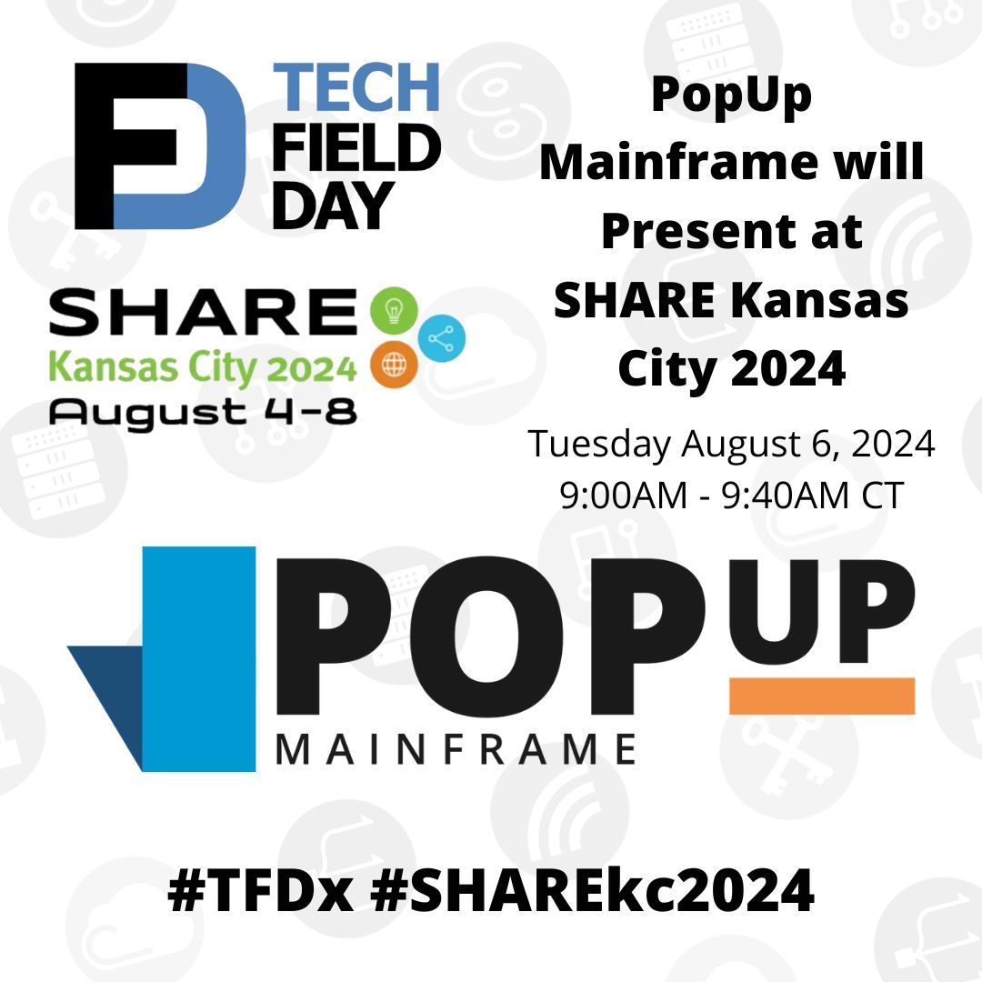 TechFieldDay's tweet image. Tune in at this time tomorrow for #PopUpMainframe presenting at Tech Field Day Extra at SHARE Kansas City 2024! #SHAREkc2024 

More info: buff.ly/44ztlr3
