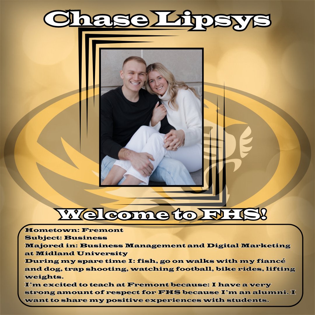 fhstigersbelong's tweet photo. Welcome to Fremont, Chase! 🐯
#NewFacesofFHS https://t.co/mCYtfAg5Kv