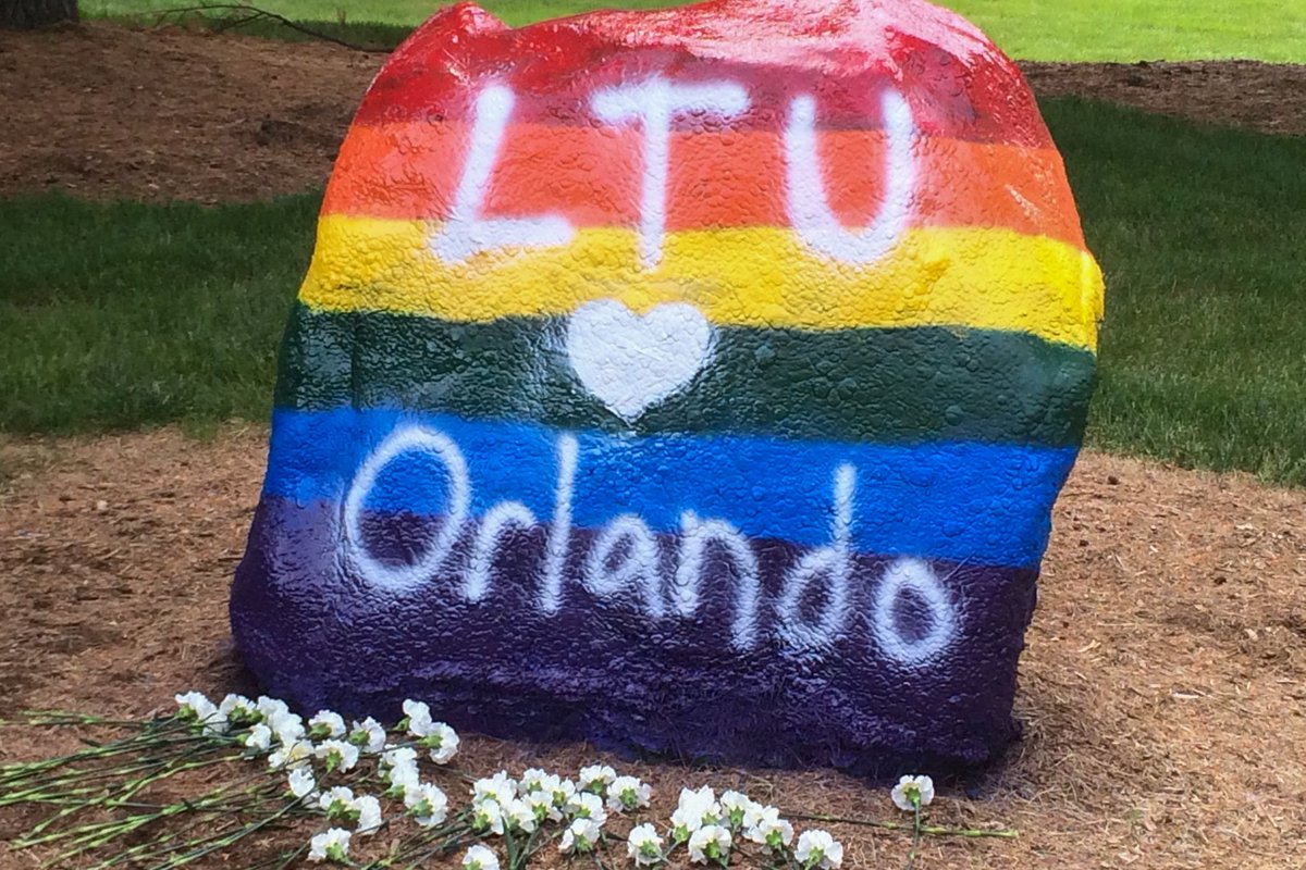 Students have painted LTU's spirit rock to show their humor, compassion and Blue Devil pride over the years. Did you ever paint the rock? Do you have a favorite? #WeAreLTU #LTUAlumni