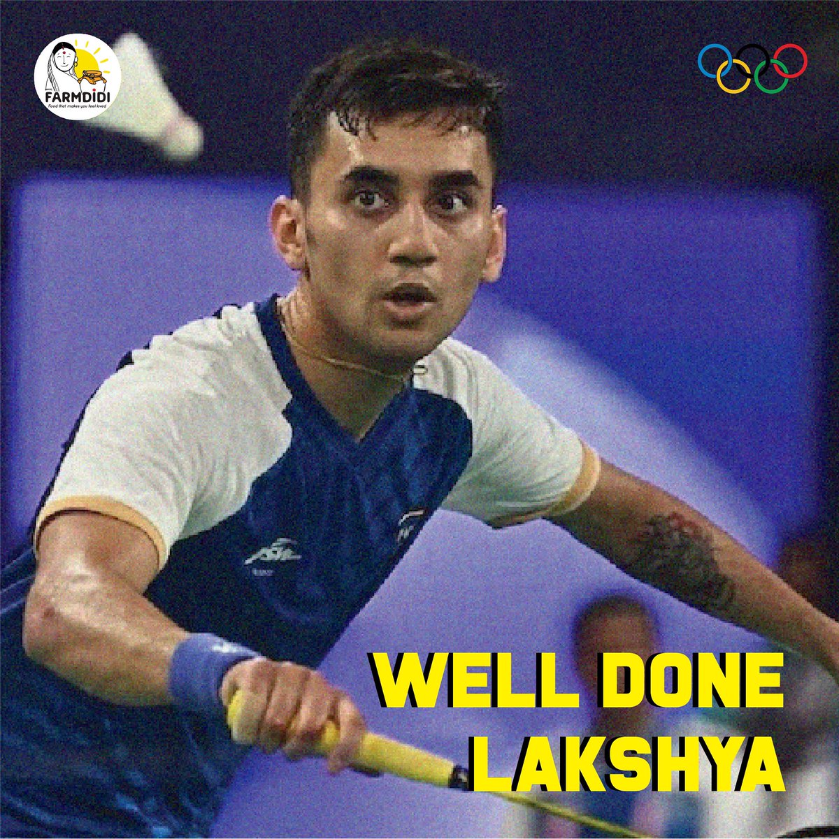 We are still proud of you 💪 making it that far is an incredible achievement and a testament to your hard work and talent. It's inspiring to see him break new ground for Indian athletes.
#LakshyaSen <a href="/lakshya_sen/">Lakshya Sen</a> #Paris2024