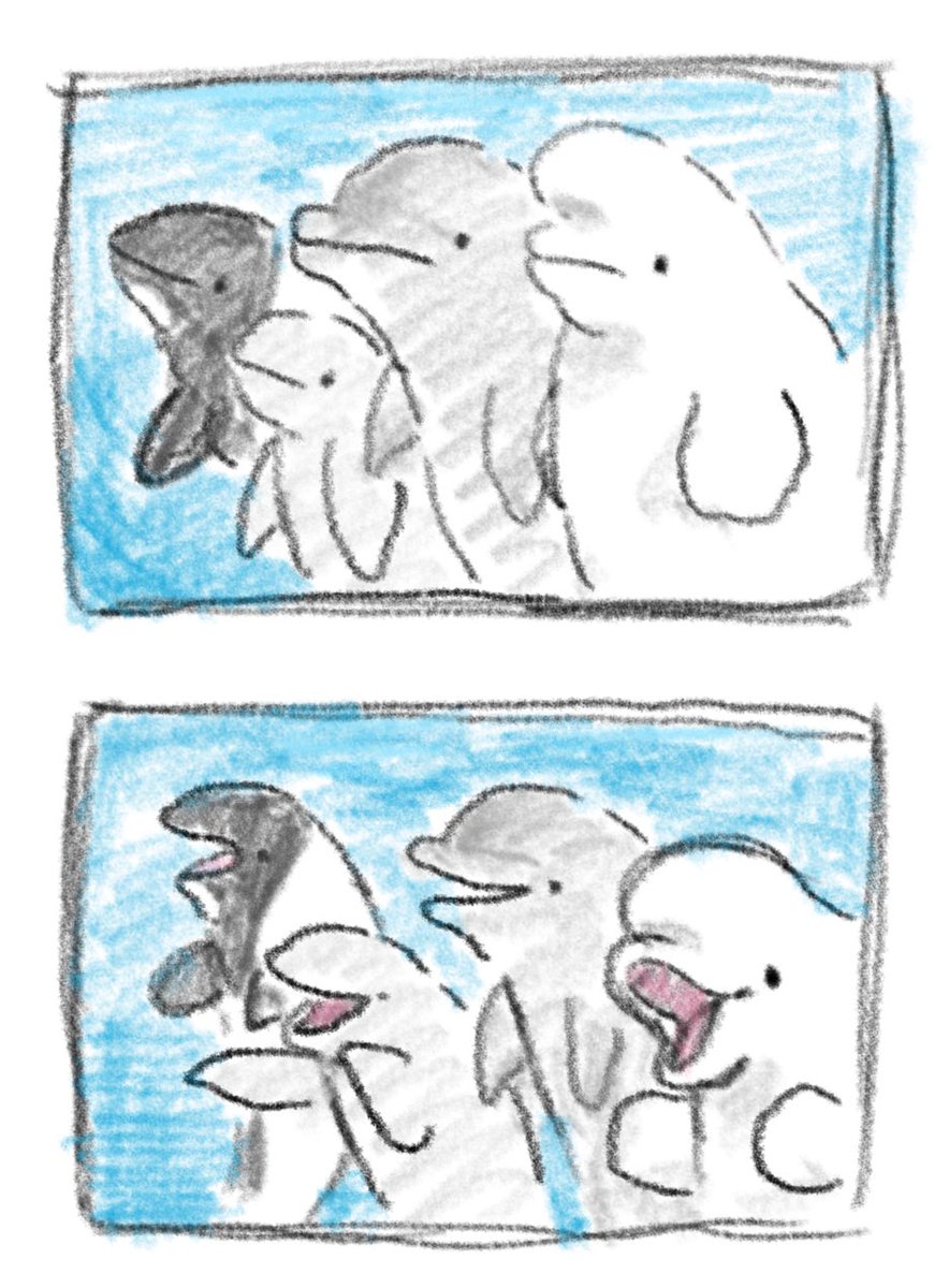 今日の落描き🐬