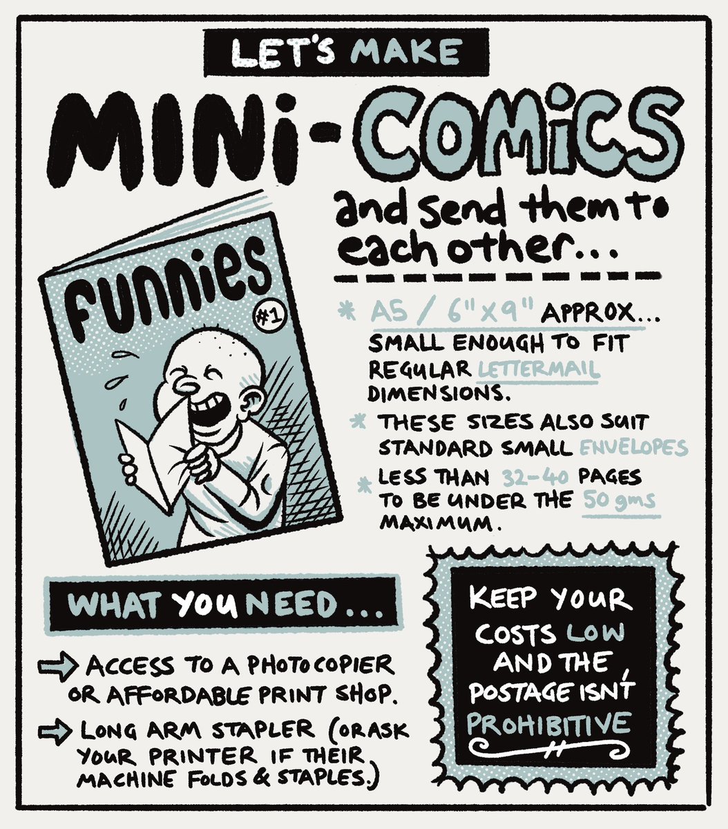 Let’s send each other mini comics in the mail