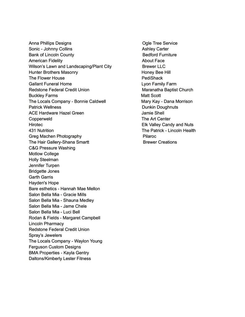 We would like to thank the individuals and businesses who donated for door prizes at the 2024-2025 teacher inservice.  Your support is greatly appreciated!  #oneLC