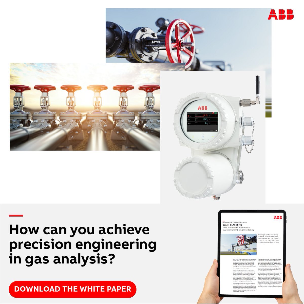 ABBMeasurement's tweet image. 🔧#Precision Engineering with Sensi+

Sensi+™ ensures consistent and accurate measurements despite changing conditions.

🔍 Get reliable data with our expertly crafted analyzer.

Find out more: ow.ly/ujhz50SR4Ig

#GasAnalysis #ABB #GasMonitoring #MeasurementAndAnalytics